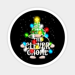 The Clever Gnome Christmas Matching Family Shirt Magnet